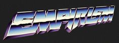 . #Chrome_Font #Chrome_Logo #Logo_Artwork #80s_Vibes