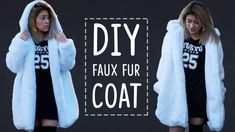 i made this faux fur coat :)) #sewing #crafts #handmade #quilting #fabric #vintage #DIY #craft #knitting Diy Faux Fur Coat, Sew A Jacket, Diy Winter Coat, Glam Wreath, Diy Faux Fur, Fur Suits, Coat Closet Organization, Coat Sewing, Diy Coat