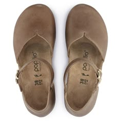 Mary Ring-Buckle Natural Leather Birkenstock Women, Pu Heels, Leather Wedge Sandals, Girls Sneakers, Shoes Woman, Leather Wedges, Soft Natural, Nubuck Leather, Look At You