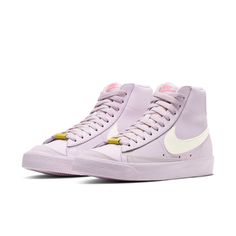 Nike Womens WMNS Blazer Mid 77 'Digital Pink' Violet/Digital Pink/Opti Yellow/Sail CZ0376-500 Nike Blazer Mid 77 Outfit Men, Mums Outfits, Swaggy Shoes, Nike Blazer Mid 77 Women, Quince Shoes, Nike Blazer Mid 77 Outfit, Sick Shoes, Shoes Heels Prom, Blazers Shoes