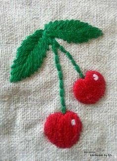 Embroidery Artists, Hand Embroidery Videos, Handmade Embroidery Designs, Embroidery Stitches Tutorial, Embroidery Videos, Pola Sulam, Hand Embroidery Projects, Cute Embroidery