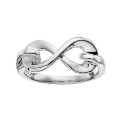 RING DETAILS Width: .31 in. Metal: rhodium-plated sterling silver  Size: 8. Color: Grey. Gender: female. Age Group: adult.