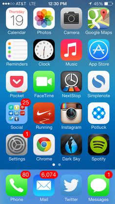 the home screen of an iphone with icons on it