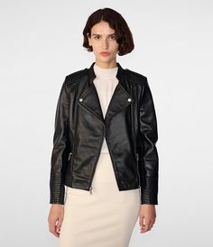 Madeline Asymmetrical Leather Jacket