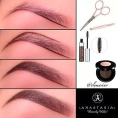 Permanente Make-up, Membentuk Alis, Filling In Eyebrows, Beauty Make-up, Perfect Eyebrows, Perfect Brows, Make Up Hair, Make Me Up, Eyebrow Makeup