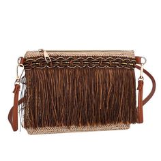 tassel fringe shoulder bag