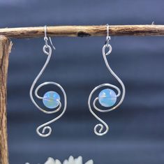 2 And 1/2 In Long Handmade Silver Wire Earrings Simple Wire Wrap Earrings, Making Wire Earrings, Cool Wire Jewelry, Homemade Wire Jewelry, Simple Wire Earrings, Wire Wrapping Earrings, Handmade Earrings Diy, Handmade Wire Earrings, Jewelry Smithing