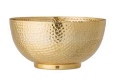 a gold bowl on a white background