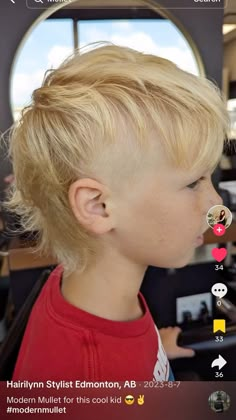 Mullet Kid Mullets Boys, Mullet On Kids, Boys Haircut Mohawk Mullet, Modern Mullet Toddler Boy, Kids Mullet Haircut 2023, Hockey Mullet Hair Kids, Mullet Hairstyle Kids Boy, Euro Mullet Kids, Cute Mullet Boys