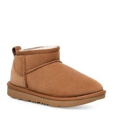 PRICES MAY VARY. 17mm Twinface sheepskin upper Medial zipper 17mm sheepskin lining 17mm UGGplush 60% upcycled wool, 40% lyocell insole SugarSole EVA outsole Cute Shoes For Winter, Ugg Ultra Mini Boots, Ultra Mini Boots, Mini Boots, Oxford Pumps, Ugg Classic Ultra Mini, Ugg Mini, Xmas Wishlist, Kids Uggs