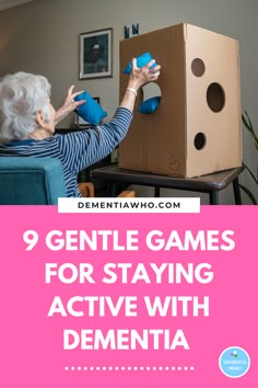 Turning exercises into simple games can encourage your loved ones with dementia to stay active, encourage physical movement in a safe, fun and enjoyable manner. Great for those with dementia with limited mobility, why not try this as a family caregiver, or for nursing homes games for the elderly.  Exercise for seniors can be fun, as long as you jump in with your heart. Read and save! Have fun and let me know which you liked! Assisted Living Scavenger Hunt, Games For The Elderly Nursing Homes, Senior Citizen Activities Games Assisted Living, Geriatric Physical Therapy Exercises, Nursing Home Exercise Activities, Senior Living Activities Nursing Homes, Occupational Therapy Group Activities, Skilled Nursing Facility Activities, Games For Seniors Activities