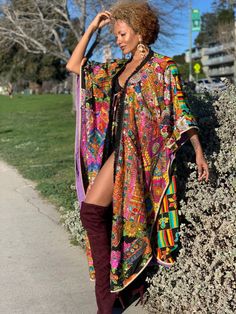 Royal and Majestic Hand-crafted Colorful Patchwork Dreamcoat | Etsy Bohemian Festival Kaftan With Sequins, Bohemian Sequin Kaftan For Festivals, Multicolor Embroidered Kaftan For Festive Occasions, Multicolor Fall Festival Kimono, Fall Festival Multicolor Kimono, Multicolor Hippie Kimono For Fall, Pink Bohemian Embellished Kaftan, Festival Embroidered Kimono, Pink Embellished Bohemian Kaftan