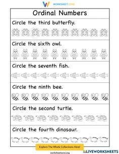 worksheet for beginning and ending the numbers in this worksheet, you can use