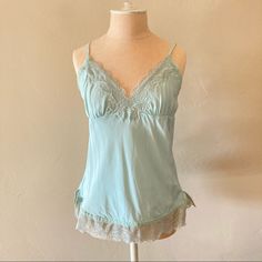 Gold Hawk Blue Classic Camisole, Size Medium. Never Worn, New Without Tags! 100% Silk With Lace. I’m Also Selling In More Colors Blue Cami Tank Top For Loungewear, Blue Tank Camisole For Loungewear, Blue V-neck Camisole For Loungewear, Blue Vest Top For Layering, Fitted Blue Camisole With Lace Trim, Blue Spaghetti Strap Tank Top With Lace Trim, Blue Camisole With Built-in Bra For Spring, Blue Tank Camisole With Built-in Bra, Blue Lace Trim Tops For Daywear