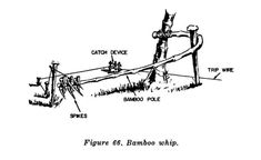 an old drawing of a fence with the words figure 8 bamboo whipp on it