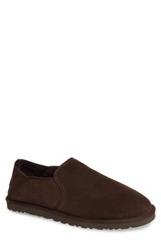 Plush shearling and wool lines a suede slip-on designed with a soft heel counter for easy on-and-off wear. Style Name:UGG Kenton Slip-On (Men). Style Number: 296855. Available in stores. Soft Heels, Mens Uggs, Eva Sole, Ugg Australia, Ugg Shoes, Slide Slipper, Men's Style, Slip On Sneaker, Men's Shoes