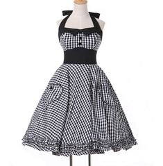 Take a step back in time with our women's black plaid retro swing 60's 50's rockabilly dress. crafted from a blend of polyester and cotton, this dress features vintage & retro fashion that provides a classic look. perfect for special occasions or everyday wear. shop now! 50s Theme Birthday Party, Pinup Style Clothing, Rockabilly Clothes, Tank Tops Outfit, Plus Size Rockabilly, Romantic Gamine, Eclectic Fashion Style, 50s Theme, 1950s Pinup