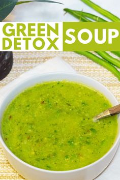 A simple green soup made with zucchini, green beans, celery, fresh herbs, and spices that’s designed for easy digestion and detox. Celery Soup Vegan, Green Soup Recipes Healthy, Detox Soup Recipes, Healing Soup, Celery Recipes, Vegetable Snacks, Green Soup, Celery Soup, Detox Soup