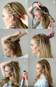 dicas-de-penteados-faceis-para-as-festas-de-fim-de-ano-40 Hairstyles Waterfall, Man Hairstyle, Hairstyle Braided, Ethnic Hair, Finger Wave, Hair African, Mens Hairstyle, Girl Hairstyle, Hair Crown