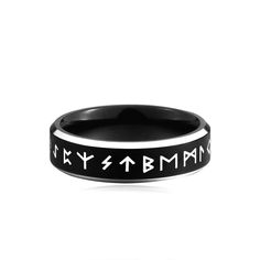 Rings Stainless Steel Elder Futhark Viking Ring Ancient Treasures Ancientreasures Viking Odin Thor Mjolnir Celtic Ancient Egypt Norse Norse Mythology Black Viking Engraved Jewelry, Rune Ring, Viking Mythology, Diy Fashion Trends, Elder Futhark Runes, Futhark Runes, Norse Runes, Elder Futhark, Viking Ring