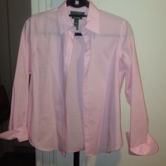 This Is A Very Cute Light Pink Button Down Shirt From Ralph Lauren . Brand New Condition , Been Worn Couple Times ! 100%Cotton. Size Is P/S Ralph Lauren Pink Spring Shirt, Ralph Lauren Pink Shirt For Spring, Fitted Ralph Lauren Blouse For Spring, Ralph Lauren Fitted Button-up Tops, Ralph Lauren Pink Long Sleeve Shirt, Ralph Lauren Spring Button-up Top, Ralph Lauren Spring Tops With Button Closure, Ralph Lauren Cotton Blouse For Spring, Ralph Lauren Spring Tops For Workwear