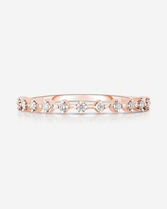 14k solid gold 11 round, natural diamonds Total carat weight: approximately 0.10 Color: H Clarity: SI Band width: 1 mm It Day, Necklace Length Guide, Bracelet Size Chart, Ring Concierge, Kids Bracelets, Stackable Ring, Jewelry Cleaner, Ring Ring, Stackable Rings