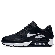 Nike Womens Air Max 90 Black 325213-047 KICKSOVER Womens Air Max 90, Nike Air Max 90 Black, Air Max 90 Black, Air Max 90 Women, Vapour Max Nike, Air Max 90 Premium, Air Max 98, Marathon Running Shoes, Air Max Women