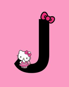 the letter j is for hello kitty