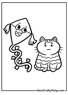 the letter s is for cat coloring page