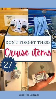 Add these items to your cruise packing list.  These useful cruise accessories are ones many people often for get to pack. Cruise Essentials Packing Lists, Cruise Accessories, British Isles Cruise, Alaska Cruise Outfits, Hawaii Cruise, Carribean Cruise, Cruise Kids