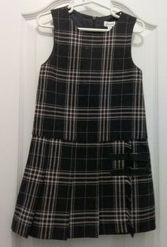 Jacadi Girls Grey Pink Checked Wool Sleeveless Dress Age 6, 8 NWT All my items are smoke and pet free School Uniforms, Sleeveless Dress, Twist, I Want, Pet, Wool, Wardrobe, Grey, Best Deals