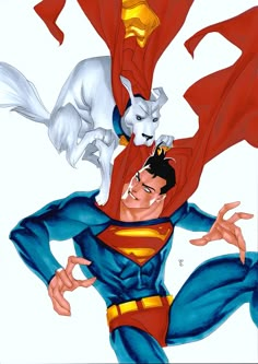 Superman and Krypto - Thony Silas Comic Art Krypto The Superdog, Daily Planet, Superman Movies, Superman Man Of Steel