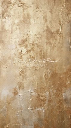 an abstract painting with words written in white ink on a brown background that appears to be aged