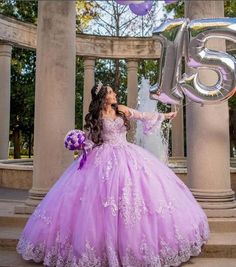 Elegant Purple Quinceanera Dress, Lavender Ball Gown For Quinceanera, Purple Gown For Quinceanera During Prom Season, Purple Princess Quinceanera Dress For Wedding, Fitted Purple Quinceanera Dress For Sweet 16, Elegant Lavender Dress For Quinceanera, Purple Princess Quinceanera Dress For Prom Season, Lavender Princess Ball Gown For Wedding, Purple Ball Gown For Sweet 16