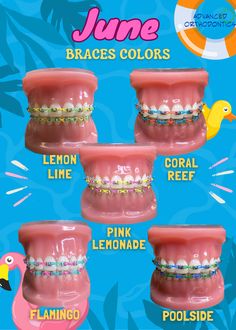 Rainbow Braces, Brace Colors, Pink Braces, Green Braces