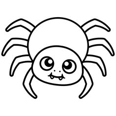 a black and white spider with big eyes