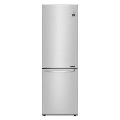 a silver refrigerator freezer sitting on top of a white wall