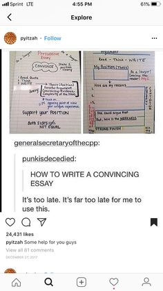 an image of someone's twitter post about writing