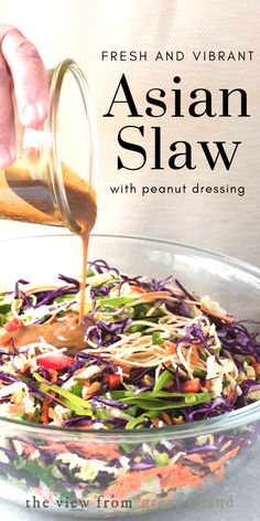 Pasti Fit, Vegan Coleslaw, Asian Slaw, Slaw Recipe, Ramen Noodle Recipes, Vegan Asian, Asian Salad