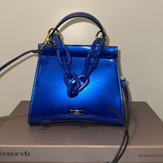 Ererrabaenn Aldo Bag New With Tags! ** Bottom Width: 8 1/4 In ** Depth: 3 In ** Height: 6 In ** Strap Length: 50 In ** Strap Drop: 25 In ** Handle Length: 7 In ** Handle Drop: 3 7/13 In Blue Evening Shoulder Bag, Blue Satchel Shoulder Bag For Party, Blue Top Handle Shoulder Bag For Evening, Blue Evening Shoulder Bag With Top Handle, Blue Shoulder Bag With Adjustable Strap For Party, Elegant Blue Shoulder Bag With Fold Over Clasp, Blue Satchel Shoulder Bag With Adjustable Handle, Blue Tote Shoulder Bag With Chain Strap, Blue Top Handle Satchel For Evening