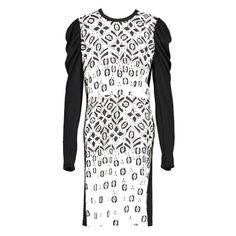 Amazing Long Sleeve Dress With Beautiful Detail. Silk Front With A Softer Material In The Back. Chrome Zipper And Fun Puff Sleeves. Very Flattering. Small Slit In The Seam In The Back, Very Easy For A Seamstress To Tack. Louis Vuitton Dresses, Silk Dress, Puff Sleeves, Sleeve Dress, Puff Sleeve, Long Sleeve Dress, Louis Vuitton, The Back, Black White