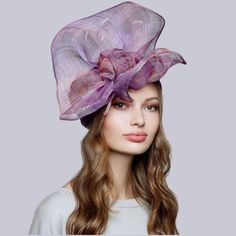 A VINTAGE TOUCH OF CHARM AND ELEGANCE Kentucky Derby Hats Flower Shape Charming Kentucky Derby Hats glorify your personality and enhance the positivity of your etiquette on all occasions. - Sizes: 57cm(22,4 inches); 59cm(23,23 inches); - Created using high-quality violet blended color handwoven sinamay fiber; - Handmade; 📌Head size, To choose the right hat, it's important to know the size of your head. If you visit a milliner to have a custom hat made, they will determine your size. If you pref Elegant Multicolor Hat For Evening, Elegant Multicolor Evening Hat, Vintage Headpieces For Spring Races, Vintage Spring Headpieces For Races, Short Brim Headpiece For Church, Spring Vintage Headpieces For Races, Elegant Multicolor Hat-style Headpiece, Elegant Multicolor Hat Headpiece, Elegant Multicolor Headpiece For Spring