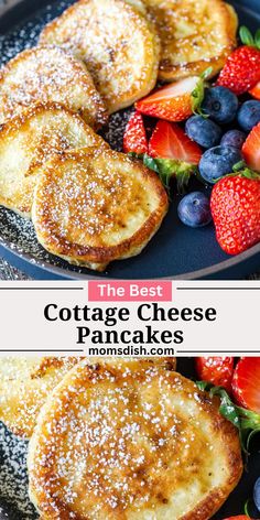 the best cottage cheese pancakes with fresh fruit