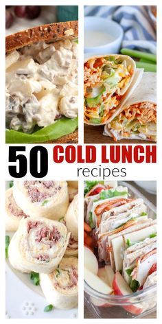 Chicken salad sandwich, chicken wrap, stacked sandwich. Cold Lunch Recipes, Club Classics, Cold Lunch Ideas, Healthy Lunch Meal Prep