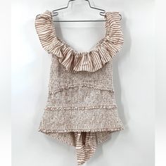 Nwt. No Flaws, Stains , Rips Tears Etc Nigerian Clothing, How I Wish, Girl Closet, Anthropologie Top, Wear To Work, Tie Backs, White Cream, I Dress, Anthropologie