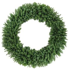 a green wreath on a white background