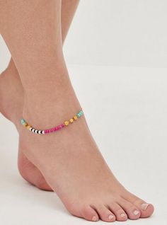 FIT Measures 10. 5” length, 3” extender. . MATERIALS + CARE Base metal and beaded. . Imported. DETAILS High shine finish. . Beaded accents. . The best plus size women's Beaded Anklet - Gold Tone & Multi Color in multi. Torrid is your destination for the freshest spring and summer styles.