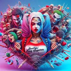 the poster for harley's new animated movie, harley and other characters are depicted in this