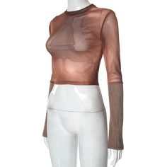 Please refer to our sizing chart for a guideline when choosing a size. 5 business days order processing time. 90% polyester 10% spandex. Trendy Crew Neck Mesh Top, Winter Sheer Mesh Top For Layering, Sheer Long Sleeve Mesh Top For Layering, Fall Mesh Top With Sheer Sleeves, Y2k Long Sleeve Mesh Top For Summer, Spring Y2k Sheer Mesh Top, Sheer Mesh Top Y2k Style For Spring, Casual Long Sleeve Sheer Mesh Top, Sheer Y2k Mesh Top For Spring