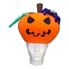 This Jack o Lantern Hat will definitely make you stand out at your next Party, Hora Loca, Wedding, Corporate Event, Birthday, Quinceanera, or Halloween Party! It can be used as a wedding hats, top hats, photo booth props, or a party favor.